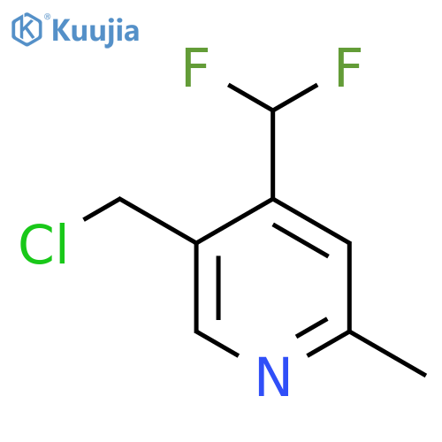 5-(Chloromethyl)-4-(difluoromethyl)-2-methylpyridine structure