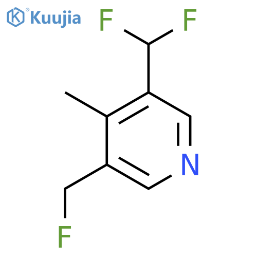 3-(Difluoromethyl)-5-(fluoromethyl)-4-methylpyridine structure