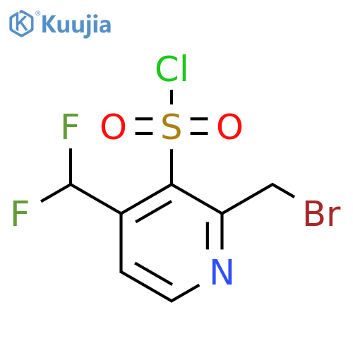2-(Bromomethyl)-4-(difluoromethyl)pyridine-3-sulfonyl chloride structure