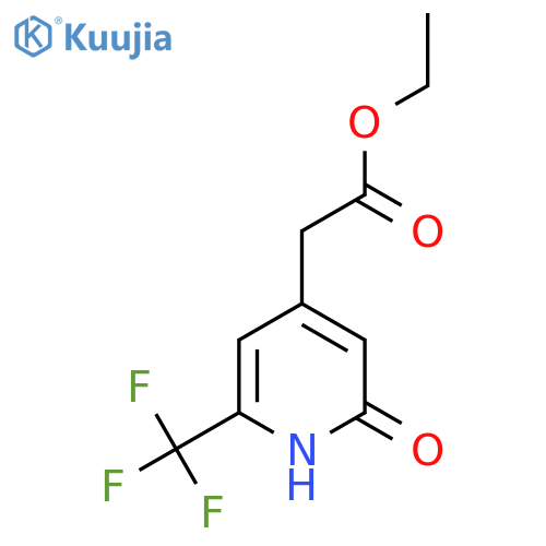 Ethyl 2-hydroxy-6-(trifluoromethyl)pyridine-4-acetate structure