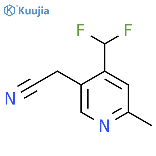 4-(Difluoromethyl)-2-methylpyridine-5-acetonitrile structure