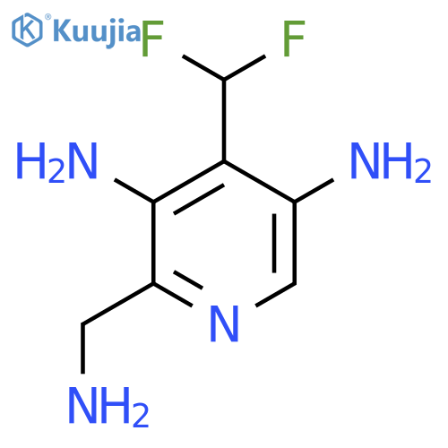 2-(Aminomethyl)-3,5-diamino-4-(difluoromethyl)pyridine structure