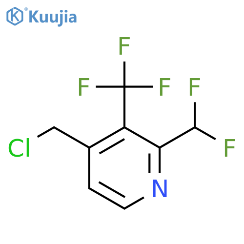 4-(Chloromethyl)-2-(difluoromethyl)-3-(trifluoromethyl)pyridine structure