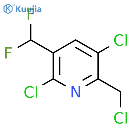 2-(Chloromethyl)-3,6-dichloro-5-(difluoromethyl)pyridine structure