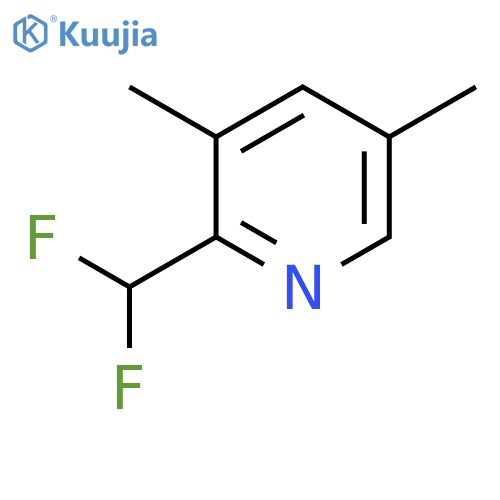 2-(Difluoromethyl)-3,5-dimethylpyridine structure