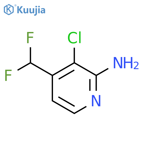 2-Amino-3-chloro-4-(difluoromethyl)pyridine structure