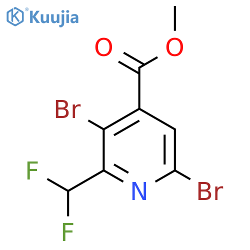 Methyl 3,6-dibromo-2-(difluoromethyl)pyridine-4-carboxylate structure