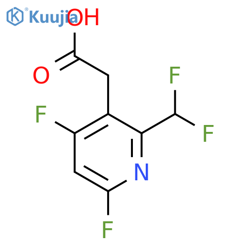 4,6-Difluoro-2-(difluoromethyl)pyridine-3-acetic acid structure