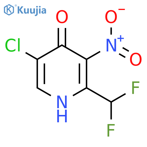 5-Chloro-2-(difluoromethyl)-4-hydroxy-3-nitropyridine structure