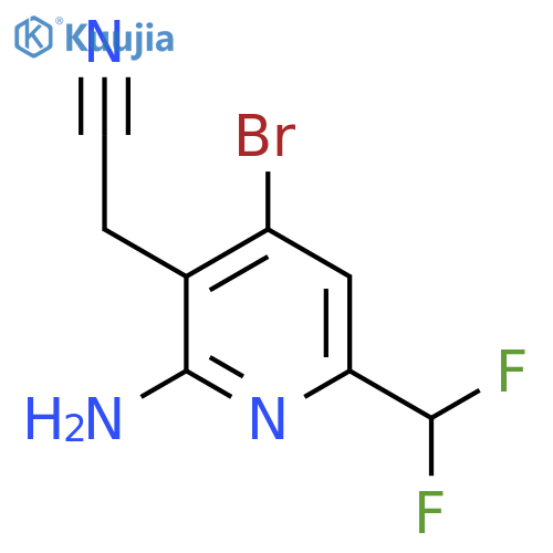2-Amino-4-bromo-6-(difluoromethyl)pyridine-3-acetonitrile structure