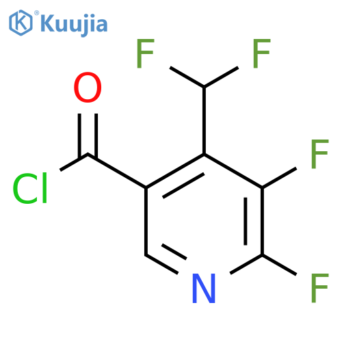 2,3-Difluoro-4-(difluoromethyl)pyridine-5-carbonyl chloride structure