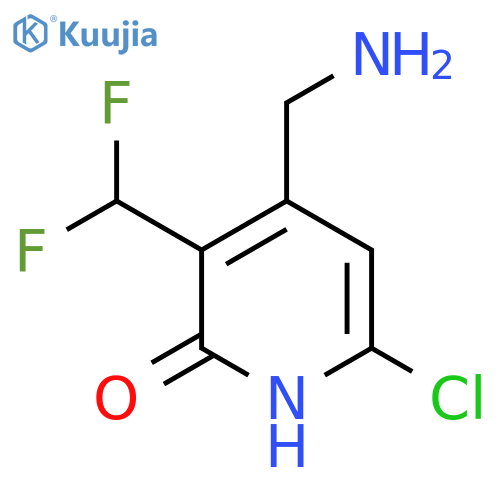 4-(Aminomethyl)-6-chloro-3-(difluoromethyl)-2-hydroxypyridine structure