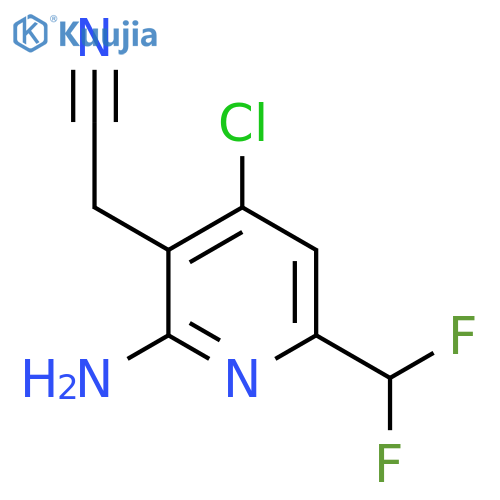 2-Amino-4-chloro-6-(difluoromethyl)pyridine-3-acetonitrile structure
