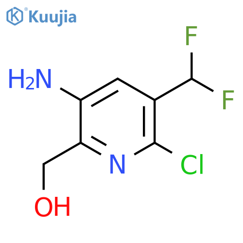 5-Amino-2-chloro-3-(difluoromethyl)pyridine-6-methanol structure