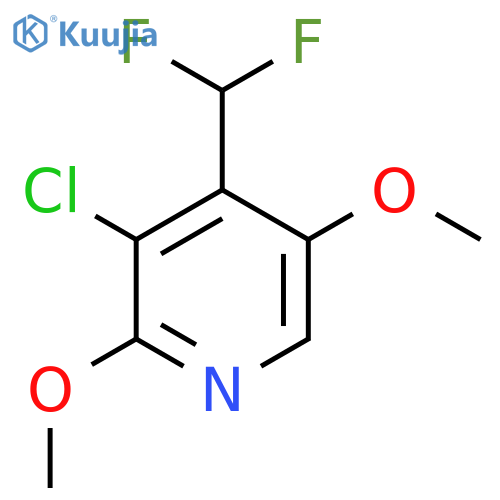 3-Chloro-4-(difluoromethyl)-2,5-dimethoxypyridine structure