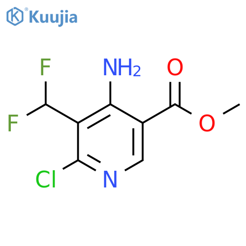 Methyl 4-amino-2-chloro-3-(difluoromethyl)pyridine-5-carboxylate structure