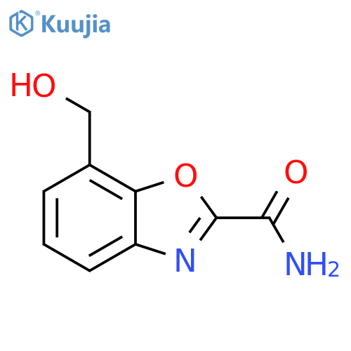 7-(Hydroxymethyl)benzo[d]oxazole-2-carboxamide structure