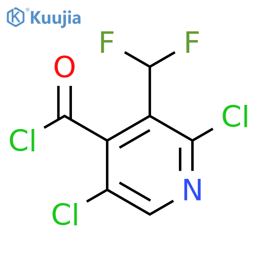 2,5-Dichloro-3-(difluoromethyl)pyridine-4-carbonyl chloride structure