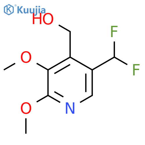 5-(Difluoromethyl)-2,3-dimethoxypyridine-4-methanol structure