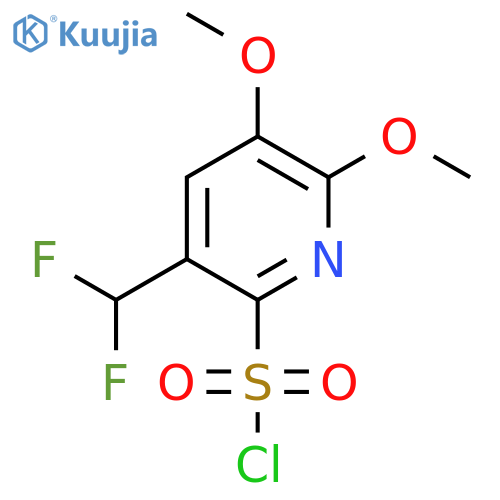 5-(Difluoromethyl)-2,3-dimethoxypyridine-6-sulfonyl chloride structure