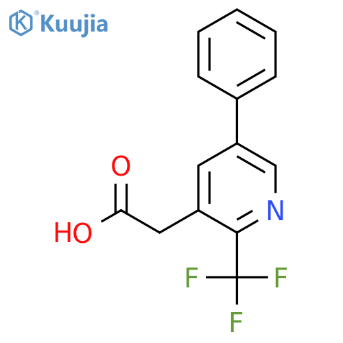 5-Phenyl-2-(trifluoromethyl)pyridine-3-acetic acid structure