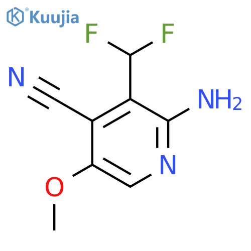 2-Amino-4-cyano-3-(difluoromethyl)-5-methoxypyridine structure