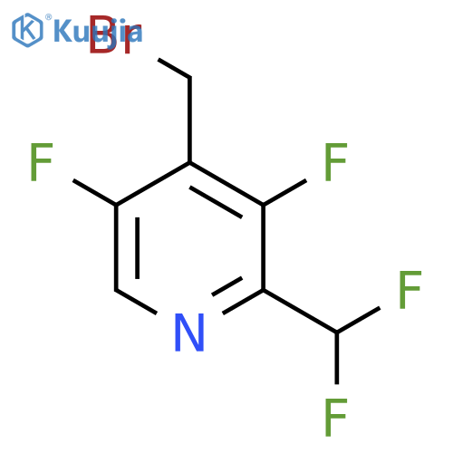 4-(Bromomethyl)-3,5-difluoro-2-(difluoromethyl)pyridine structure