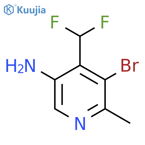 5-Amino-3-bromo-4-(difluoromethyl)-2-methylpyridine structure