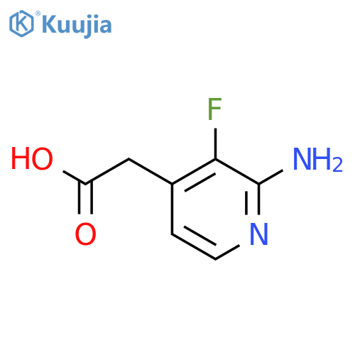 2-(2-Amino-3-fluoropyridin-4-yl)acetic acid structure