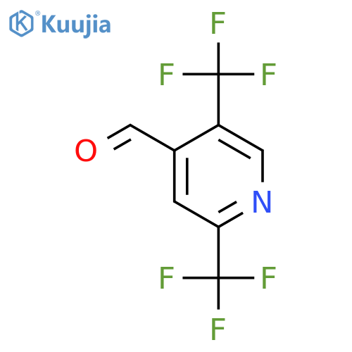 2,5-Bis(trifluoromethyl)isonicotinaldehyde structure