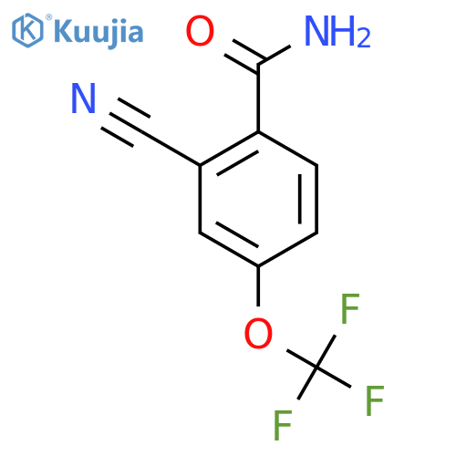 2-Cyano-4-(trifluoromethoxy)benzamide structure