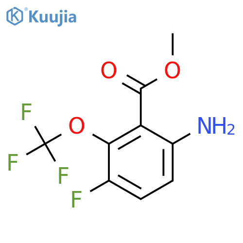 Methyl 6-amino-3-fluoro-2-(trifluoromethoxy)benzoate structure