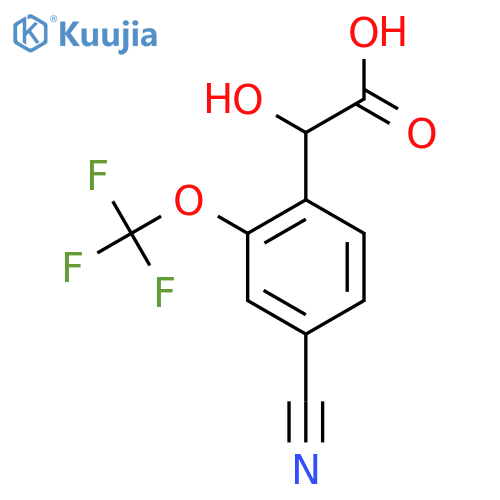 4-Cyano-2-(trifluoromethoxy)mandelic acid structure