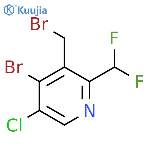 4-Bromo-3-(bromomethyl)-5-chloro-2-(difluoromethyl)pyridine structure