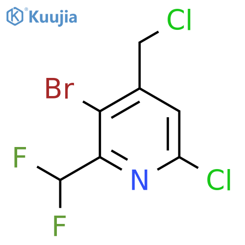 3-Bromo-6-chloro-4-(chloromethyl)-2-(difluoromethyl)pyridine structure