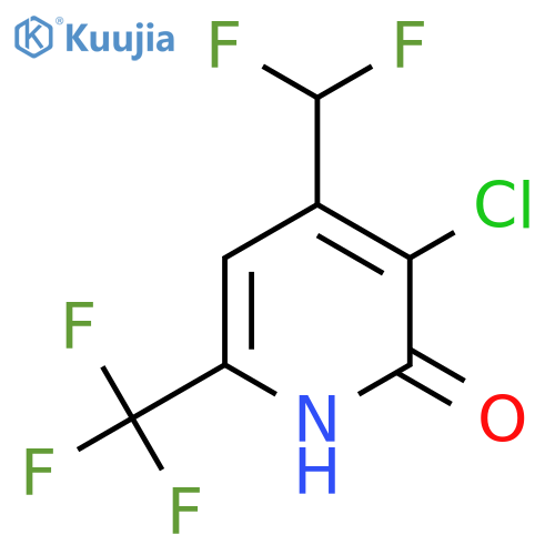 3-Chloro-4-(difluoromethyl)-2-hydroxy-6-(trifluoromethyl)pyridine structure