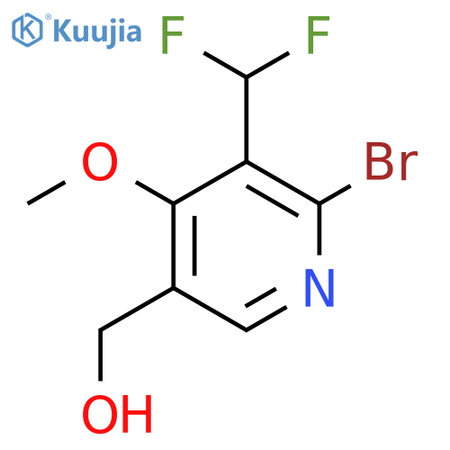 2-Bromo-3-(difluoromethyl)-4-methoxypyridine-5-methanol structure