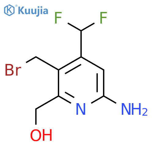 6-Amino-3-(bromomethyl)-4-(difluoromethyl)pyridine-2-methanol structure