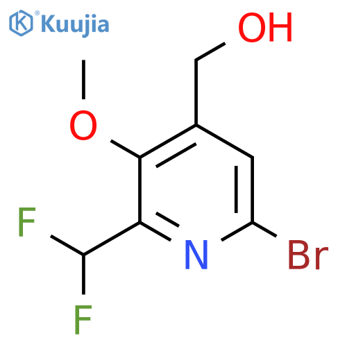 6-Bromo-2-(difluoromethyl)-3-methoxypyridine-4-methanol structure