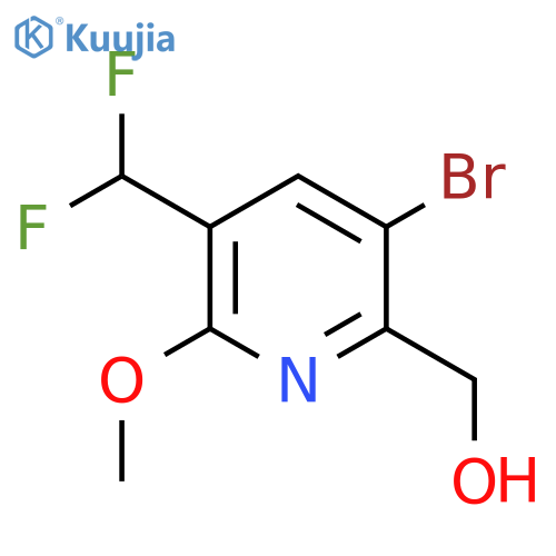 3-Bromo-5-(difluoromethyl)-6-methoxypyridine-2-methanol structure