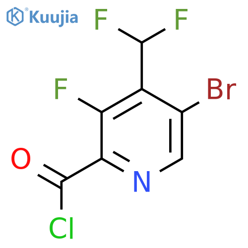 5-Bromo-4-(difluoromethyl)-3-fluoropyridine-2-carbonyl chloride structure