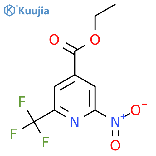 Ethyl 2-nitro-6-(trifluoromethyl)isonicotinate structure