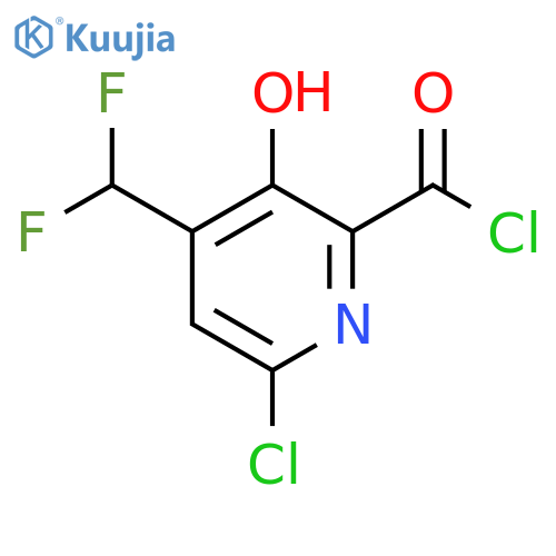 6-Chloro-4-(difluoromethyl)-3-hydroxypyridine-2-carbonyl chloride structure