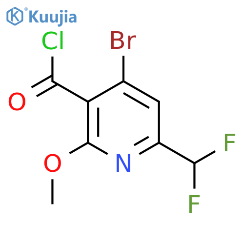 4-Bromo-6-(difluoromethyl)-2-methoxypyridine-3-carbonyl chloride structure
