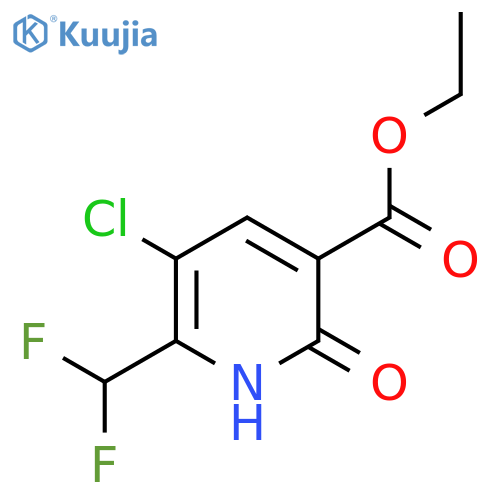 Ethyl 3-chloro-2-(difluoromethyl)-6-hydroxypyridine-5-carboxylate structure