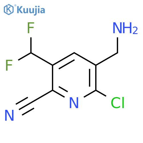 3-(Aminomethyl)-2-chloro-6-cyano-5-(difluoromethyl)pyridine structure