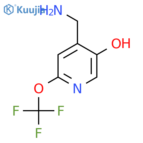 4-(Aminomethyl)-5-hydroxy-2-(trifluoromethoxy)pyridine structure