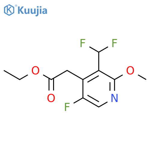 Ethyl 3-(difluoromethyl)-5-fluoro-2-methoxypyridine-4-acetate structure