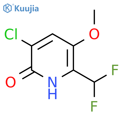 3-Chloro-6-(difluoromethyl)-2-hydroxy-5-methoxypyridine structure