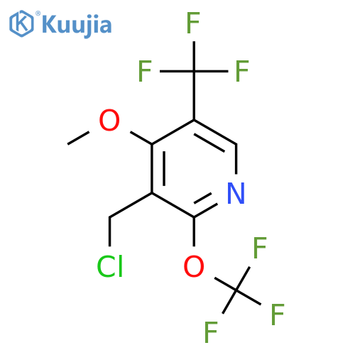 3-(Chloromethyl)-4-methoxy-2-(trifluoromethoxy)-5-(trifluoromethyl)pyridine structure